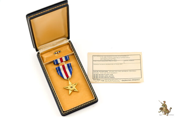 WWII Silver Star Medal in Coffin Case