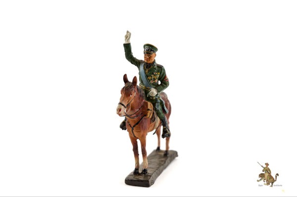 Elastolin Benito Mussolini on Horse Composite Figurine