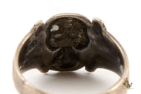 Private Purchase Totenkopf Skull Ring with Red Eyes - Image 5