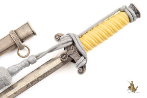 Double Etched Army Dagger with Artificial Ivory Grip