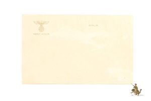 Adolf Hitler Correspondence Stationery Card