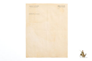 Adolf Hitler Privatkanzlei Official Stationery Page