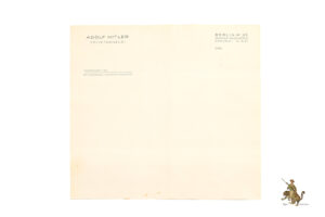 Adolf Hitler Privatkanzlei Official Stationery Page