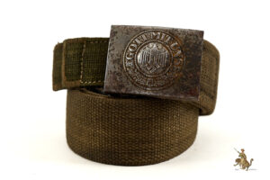 Tropical Heer Belt & Buckle with Web Tab