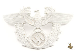 Police Shako Eagle Front Plate Marked Assmann