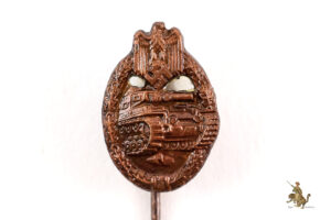 Panzer Assault Badge in Bronze Stickpin