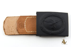 Luftwaffe EM Steel Buckle with Leather Tab