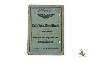 Luftschutz Dienstbuch - Air Raid Protection Service Book