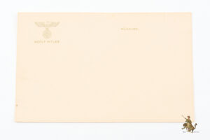 Adolf Hitler Correspondence Stationery Card - München