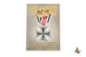 WWII German Iron Cross 2nd Class Postcard