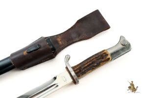 Heer Stag Handle Long Bayonet w/ Frog - A. Evertz